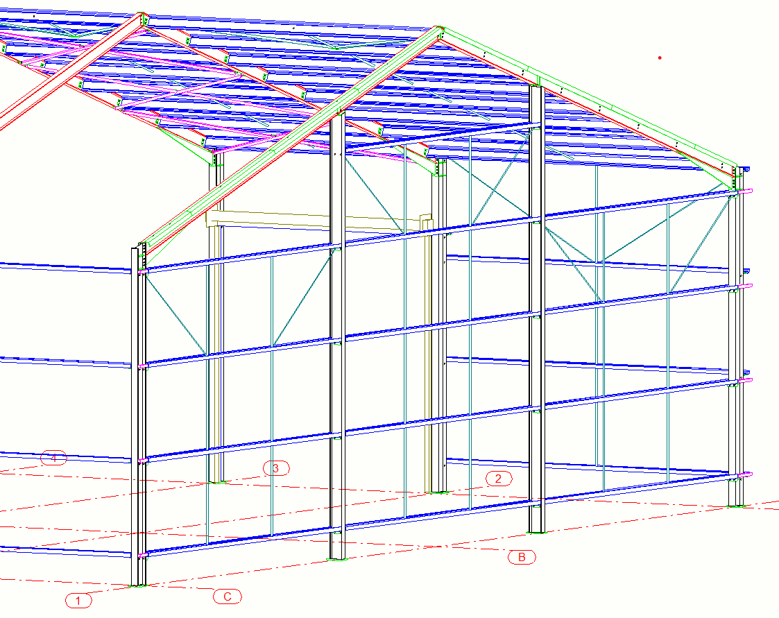 Plan d’exécution charpente métallique